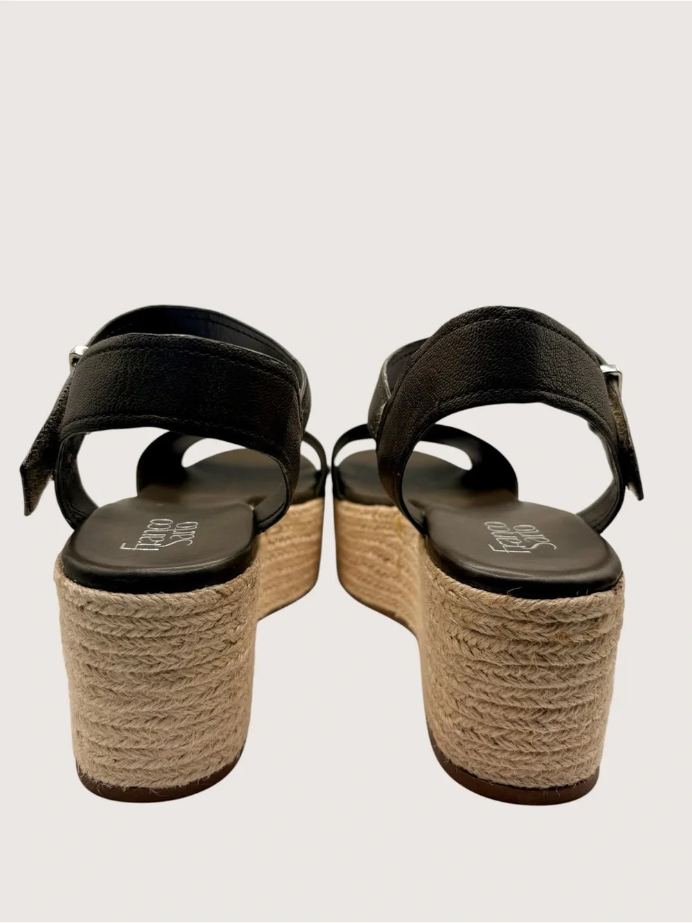Franco Sarto Brown Espadrille Platform Sandals Women’s Size 8 Ankle Strap